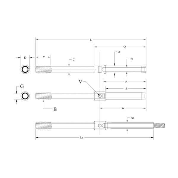 Locking Stud - MS21260