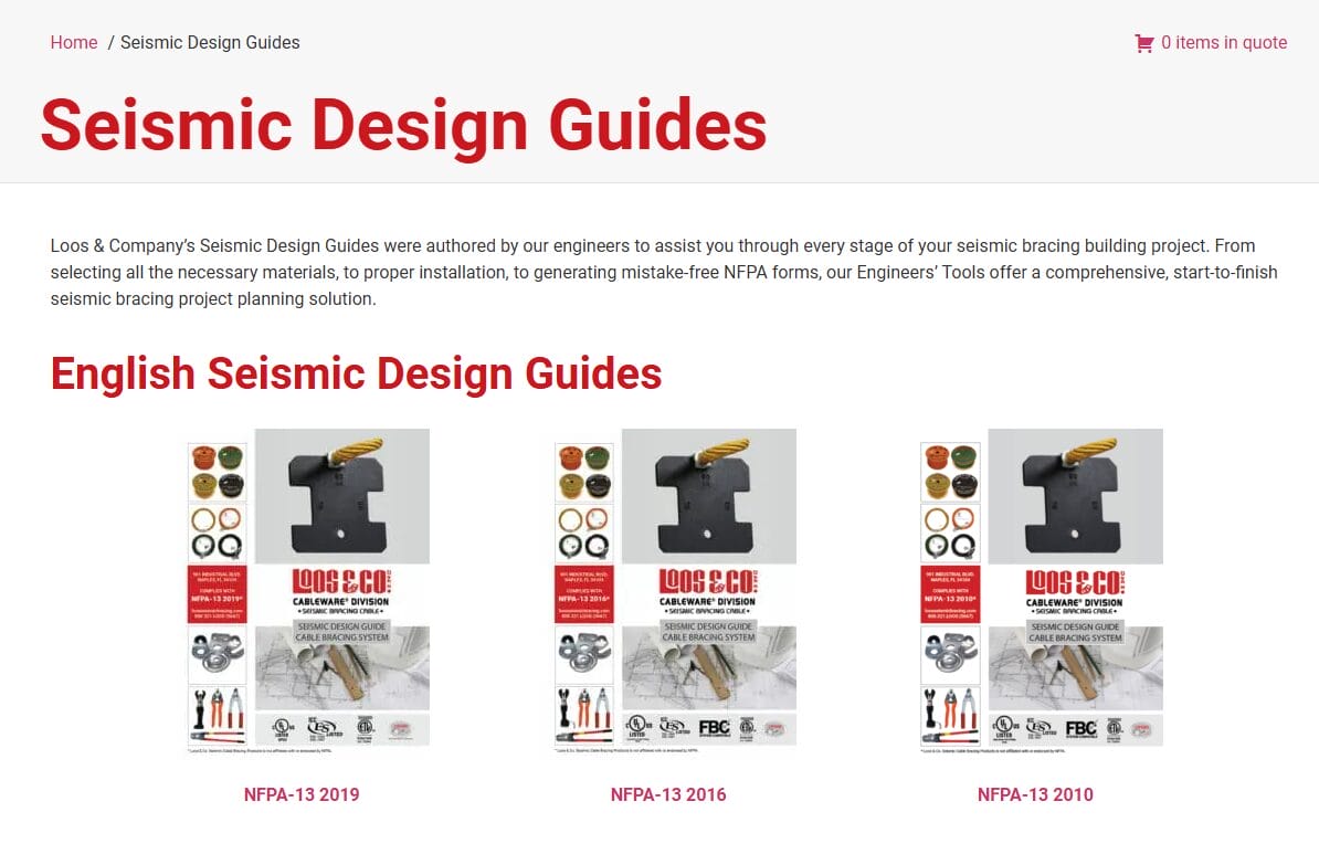 Seismic Design Guides